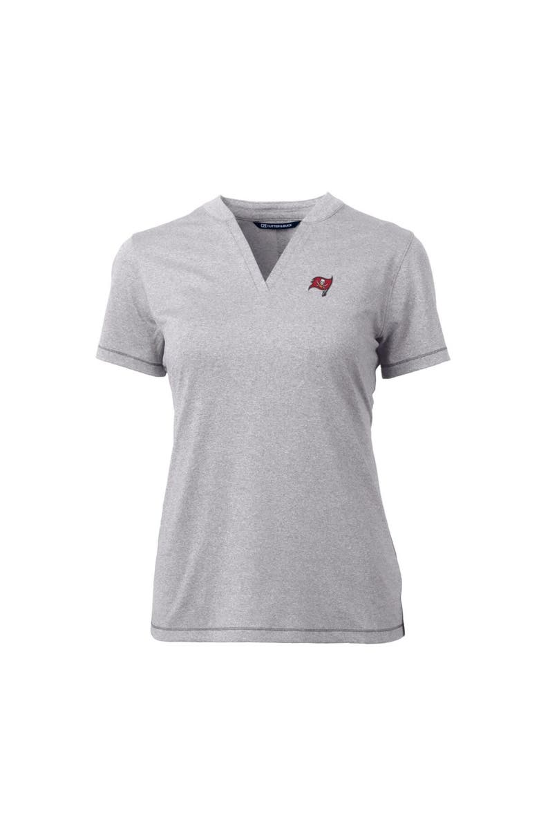 Cutter & Buck Women's Cutter & Buck Heather Gray Tampa Bay Buccaneers Forge Stretch Blade Polo, Alternate, color, 