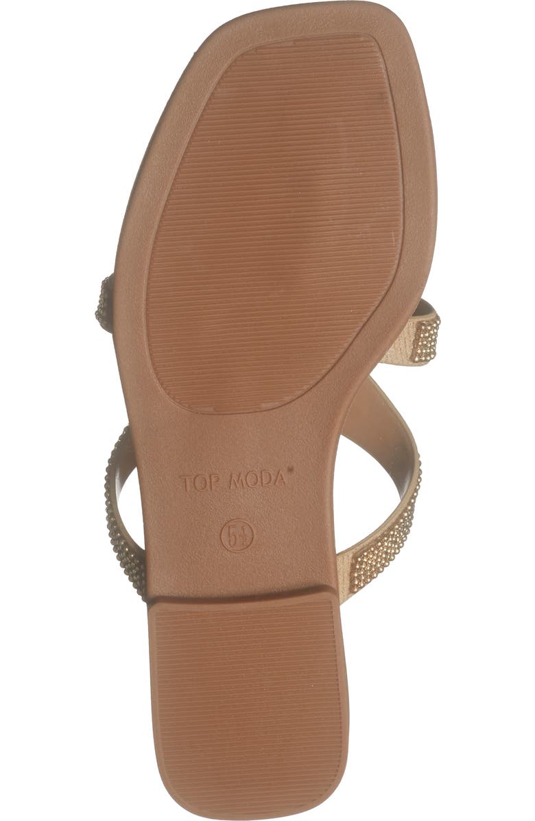 TOP MODA Autumn Sandal, Alternate, color, Gold Met