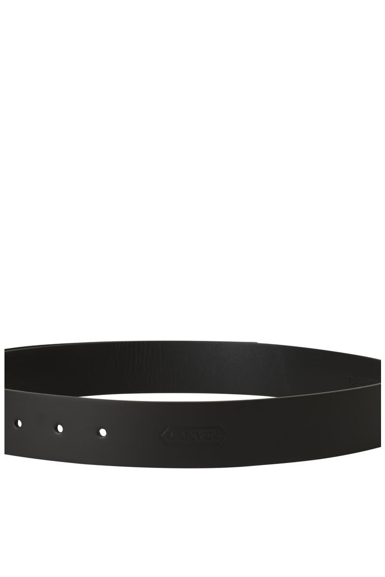 Compagnon Large Leather Belt, Alternate, color, Black