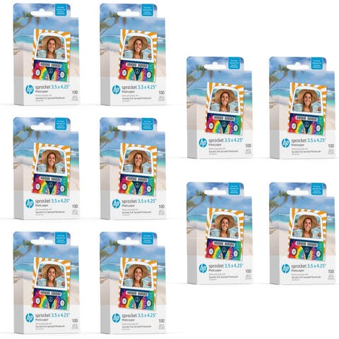 Sprocket 3.5" x 4.25" Sticky-Backed Zink Photo Paper Bundle