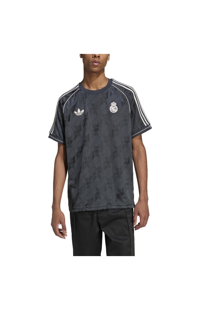 adidas Originals Men's adidas Originals Charcoal Real Madrid Lifestyler Jersey, Alternate, color,