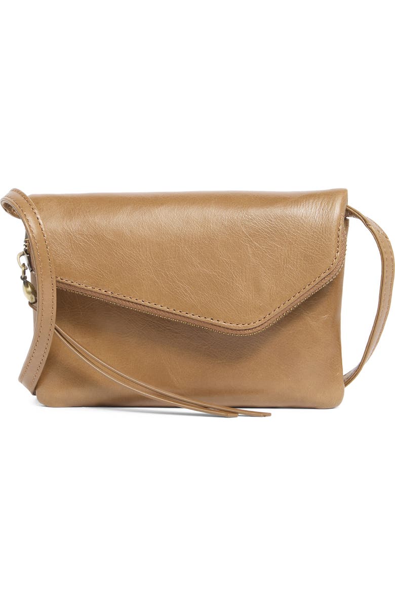 HOBO Wink Leather Crossbody Bag, Main, color, Mink