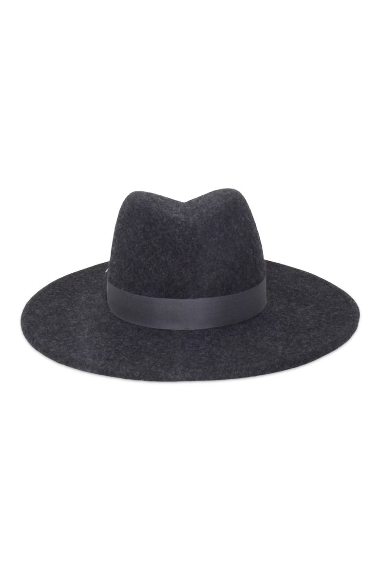 Jeanne Wool Fedora, Alternate, color, CHARCOAL MELANGE