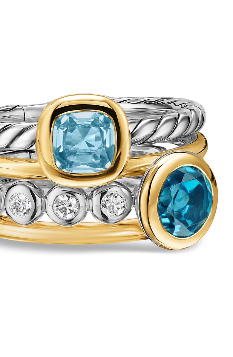 David Yurman DY Mercer<sup>®</sup> Color Stone Multirow Ring, Alternate, color, 