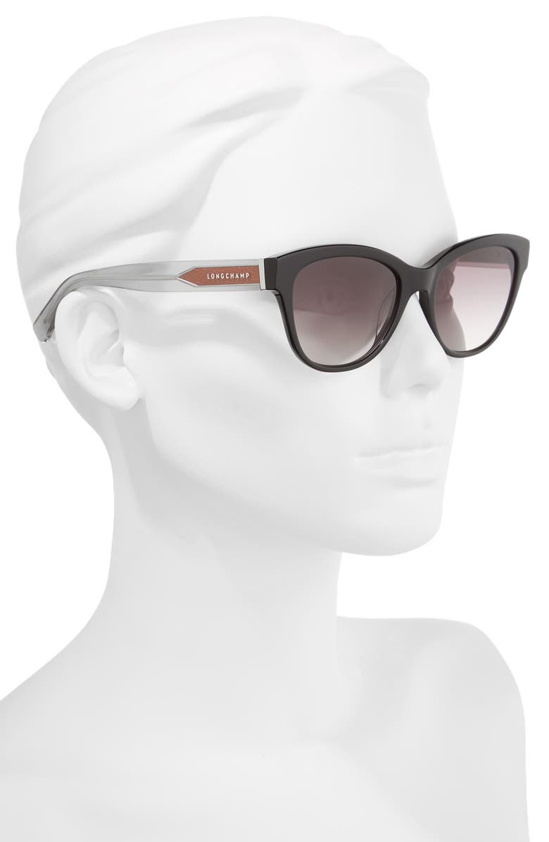 Longchamp 54mm Gradient Lens Sunglasses, Alternate, color, 