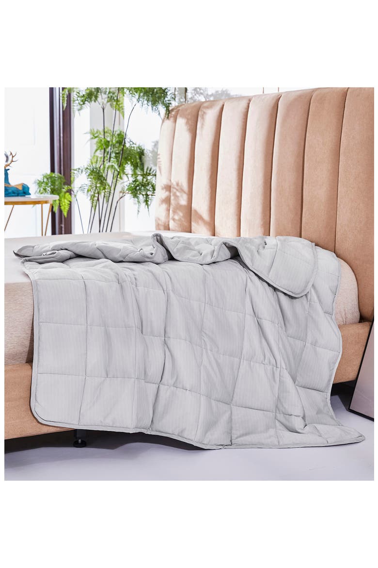 Polar Air Cooling Weighted Blanket 15 lb., Alternate, color, GREY