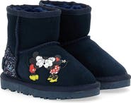 Master of Arts Mickey + Minnie Glitter Tab Winter Boots