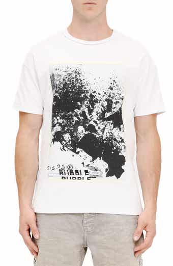 PURPLE BRAND Textured Inside Out Cotton Graphic T-Shirt