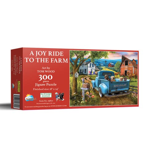 A Joy Ride to the Farm 300 piece Jigsaw Puzzle for Adults