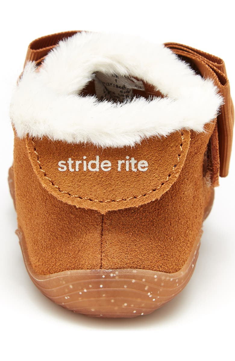 Stride Rite Campbell Faux Fur Glitter Bootie, Alternate, color,