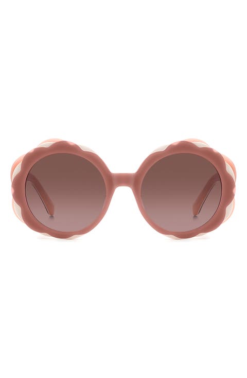 vivi 54mm round sunglasses