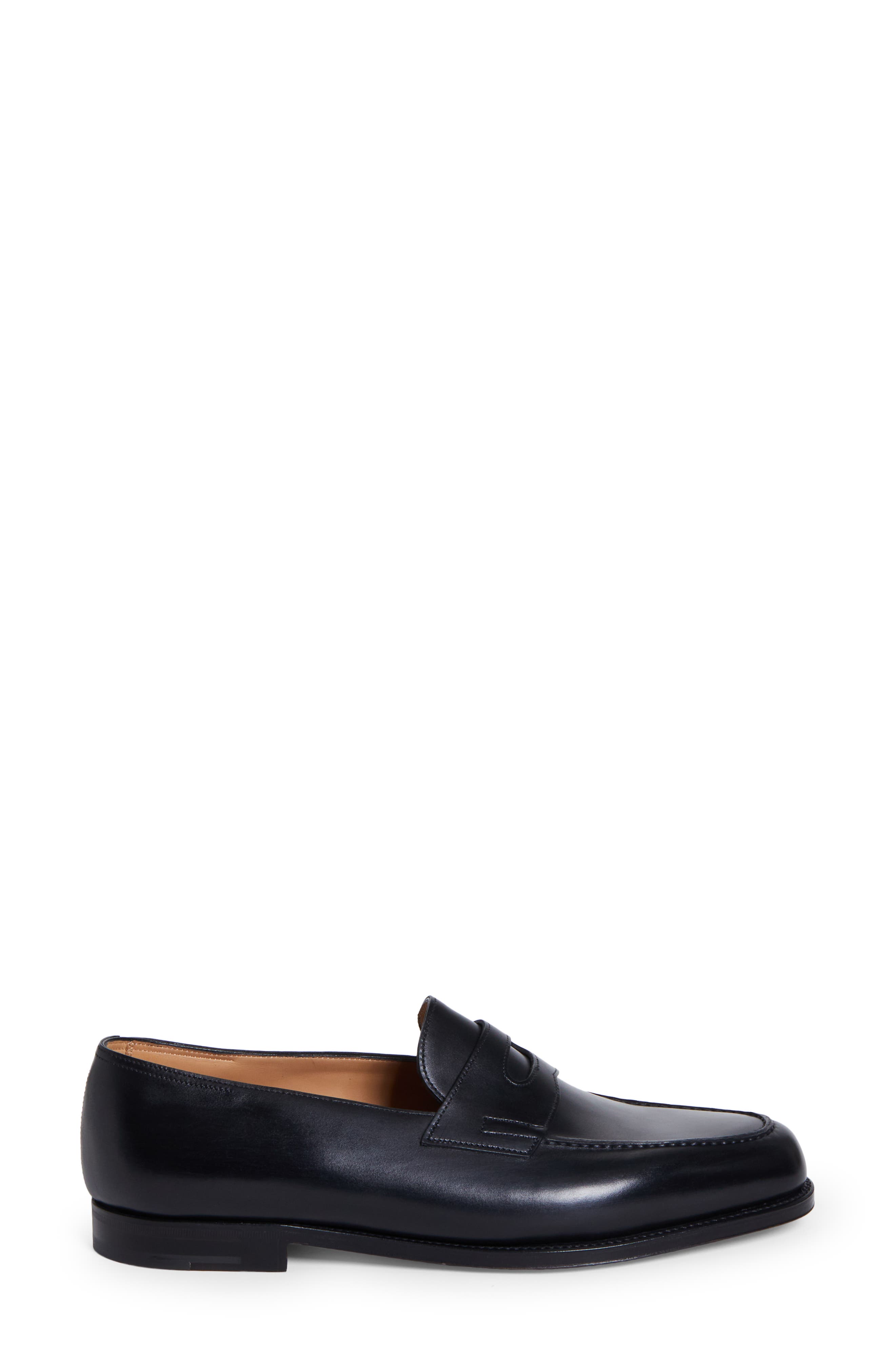 John Lobb Lopez Penny Loafer, Alternate, color, Black