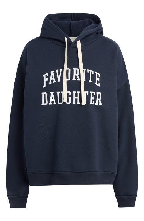 Favorite Daughter The Collegiate Hoodie In Navy