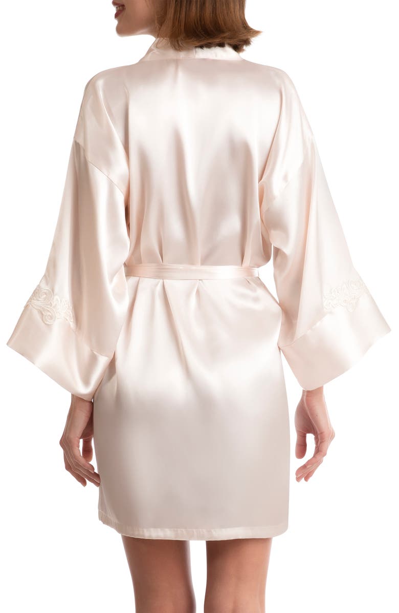 In Bloom by Jonquil Ophelia Lace Trim Satin Wrap, Alternate, color,