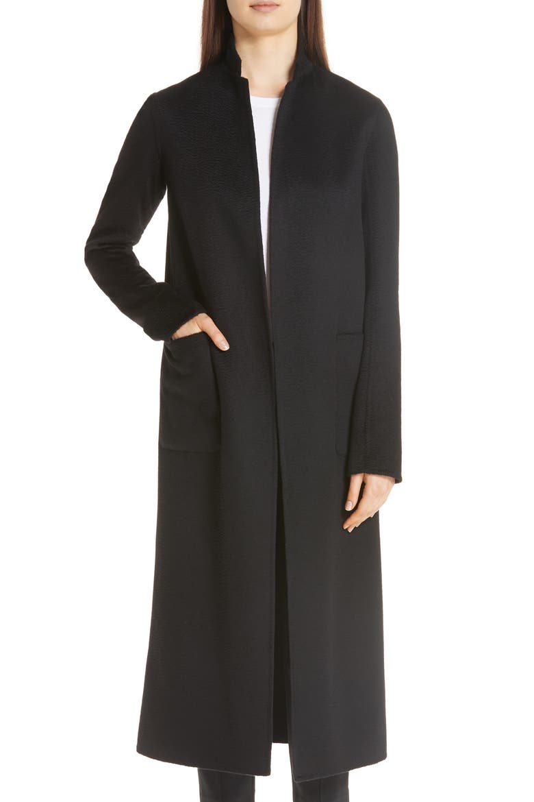 Cashmere Coat, Alternate, color, BLACK