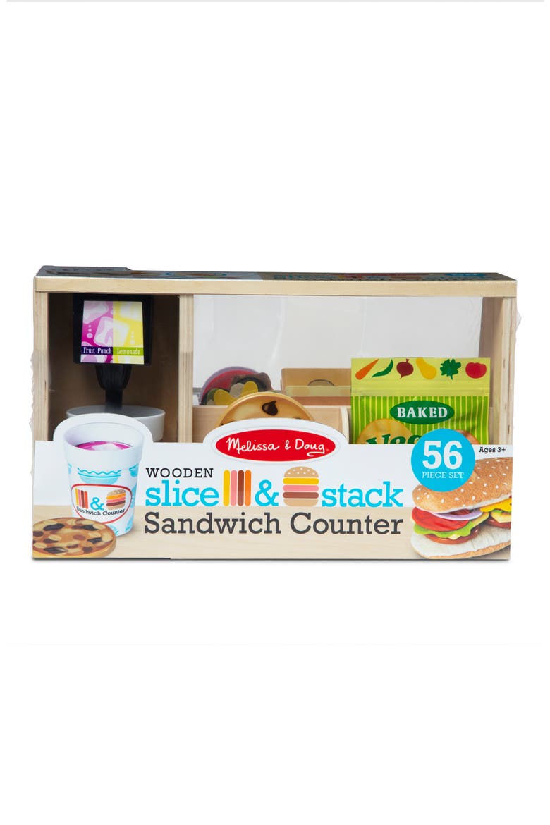 Slice & Stack 52-Piece Sandwich Counter Playset, Alternate, color, NO COLOR