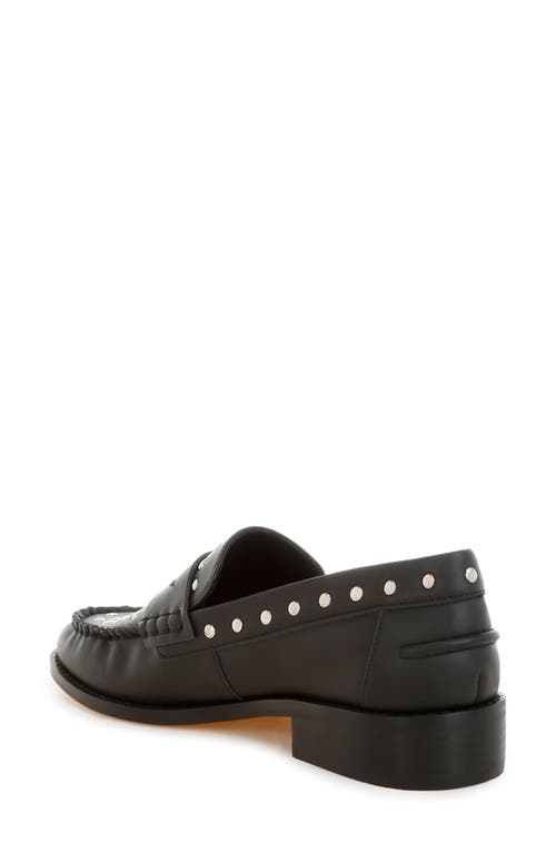 Rag & Co Oglavia Stud Penny Loafer In Black