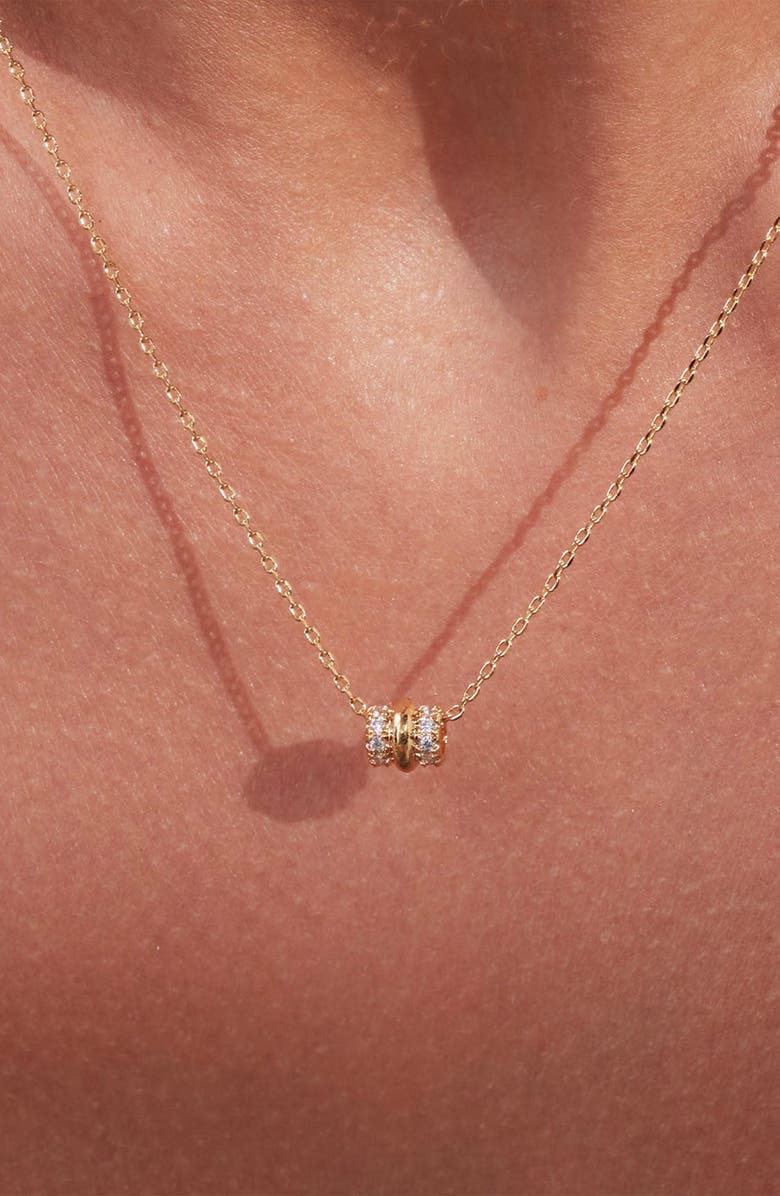 Bearfruit Jewelry 14k Gold Plated Rolly Necklace Minimalist Dainty Trendy Design, Alternate, color,