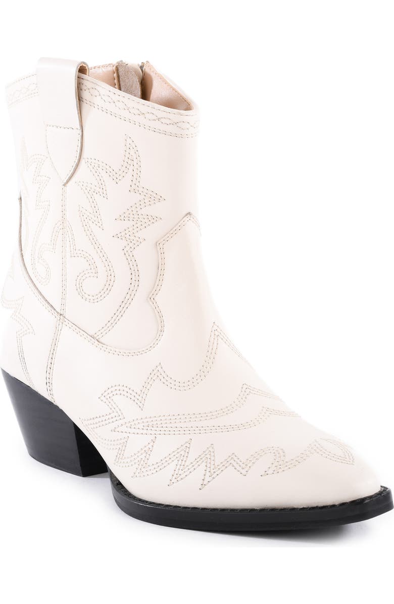 Seychelles Eagle Rock Short Western Boot, Main, color, Off White Leather
