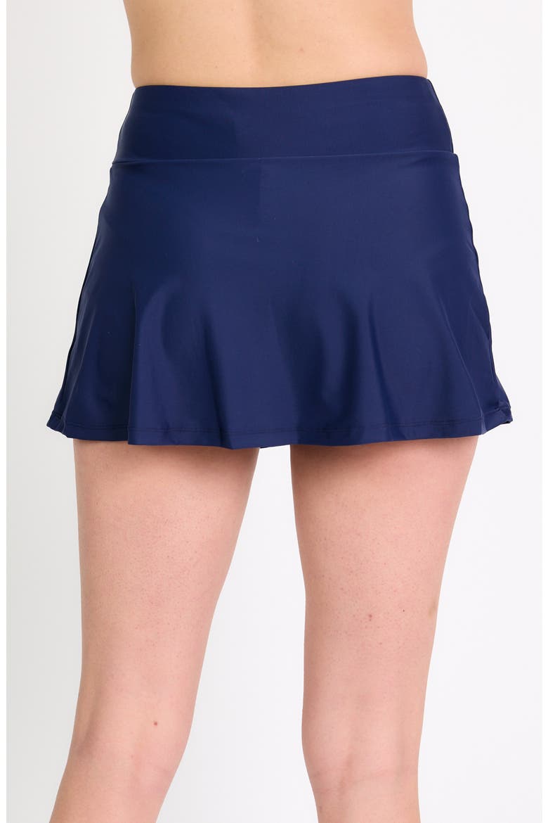 Short Swim Skort With Shorts, Alternate, color, Navy