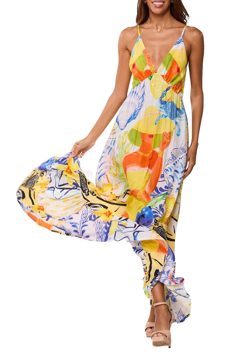 Vacation Maxi Dress, Main, color, YELLOW