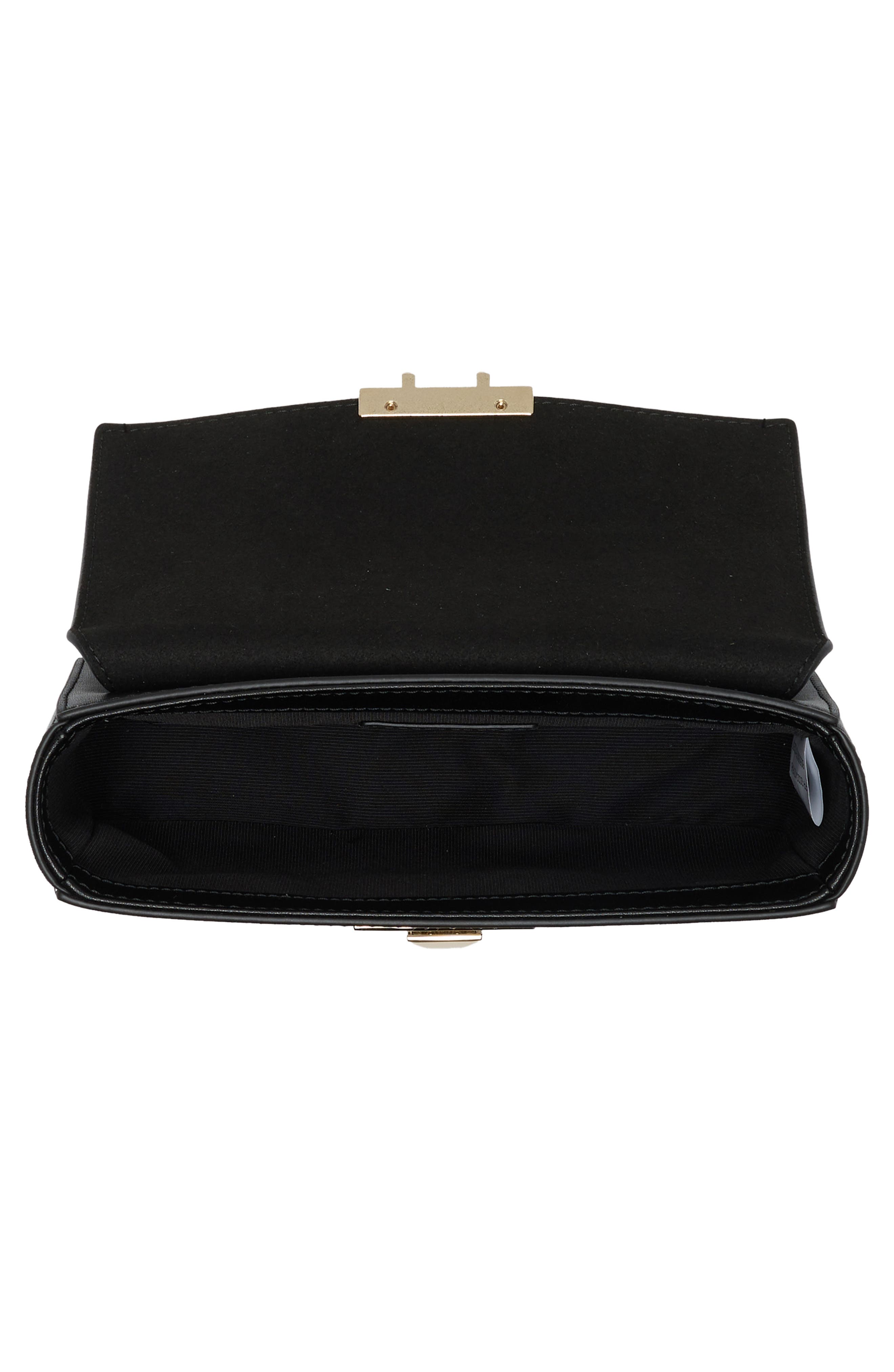 Venere Micro Leather Top Handle Bag, Alternate, color, NERO