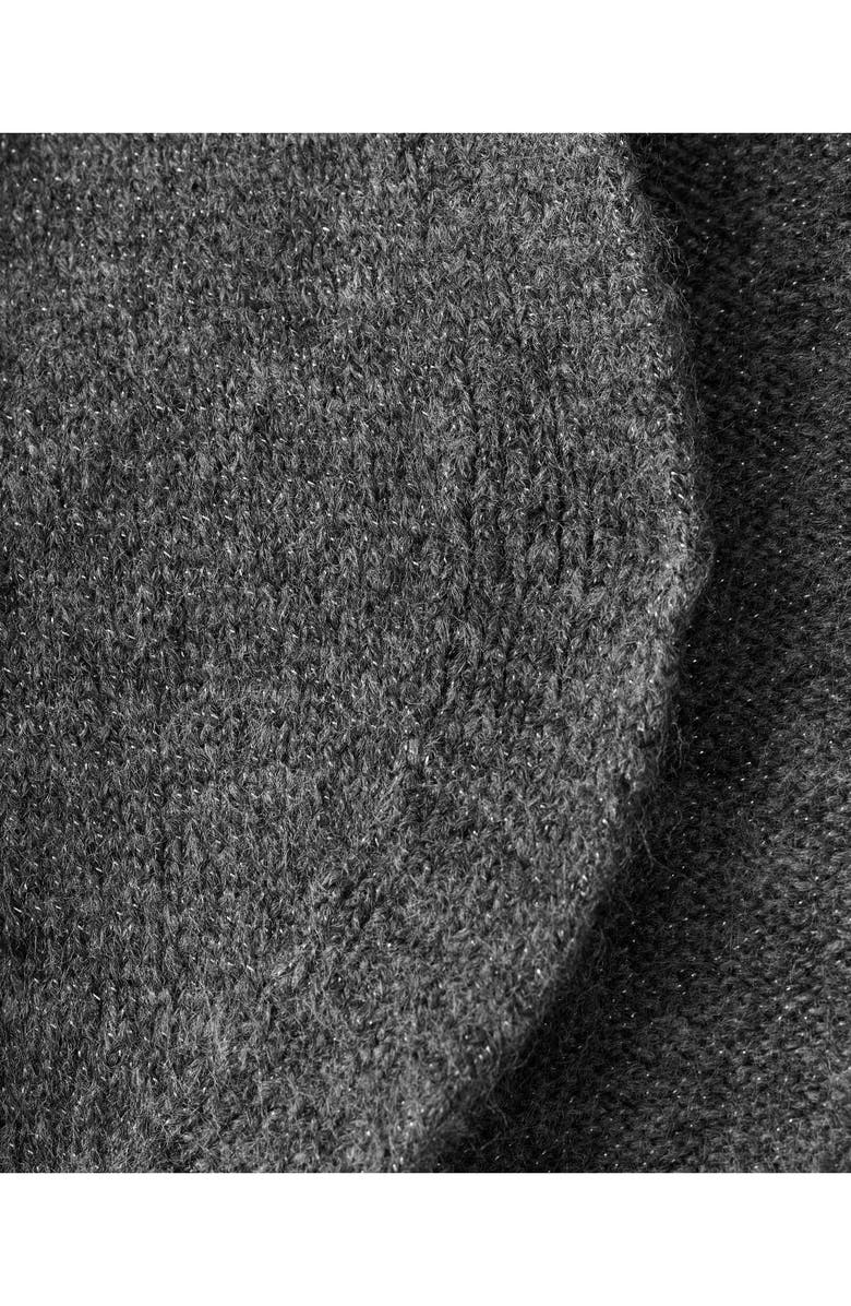 MANGO Metallic Crop Cardigan, Alternate, color,