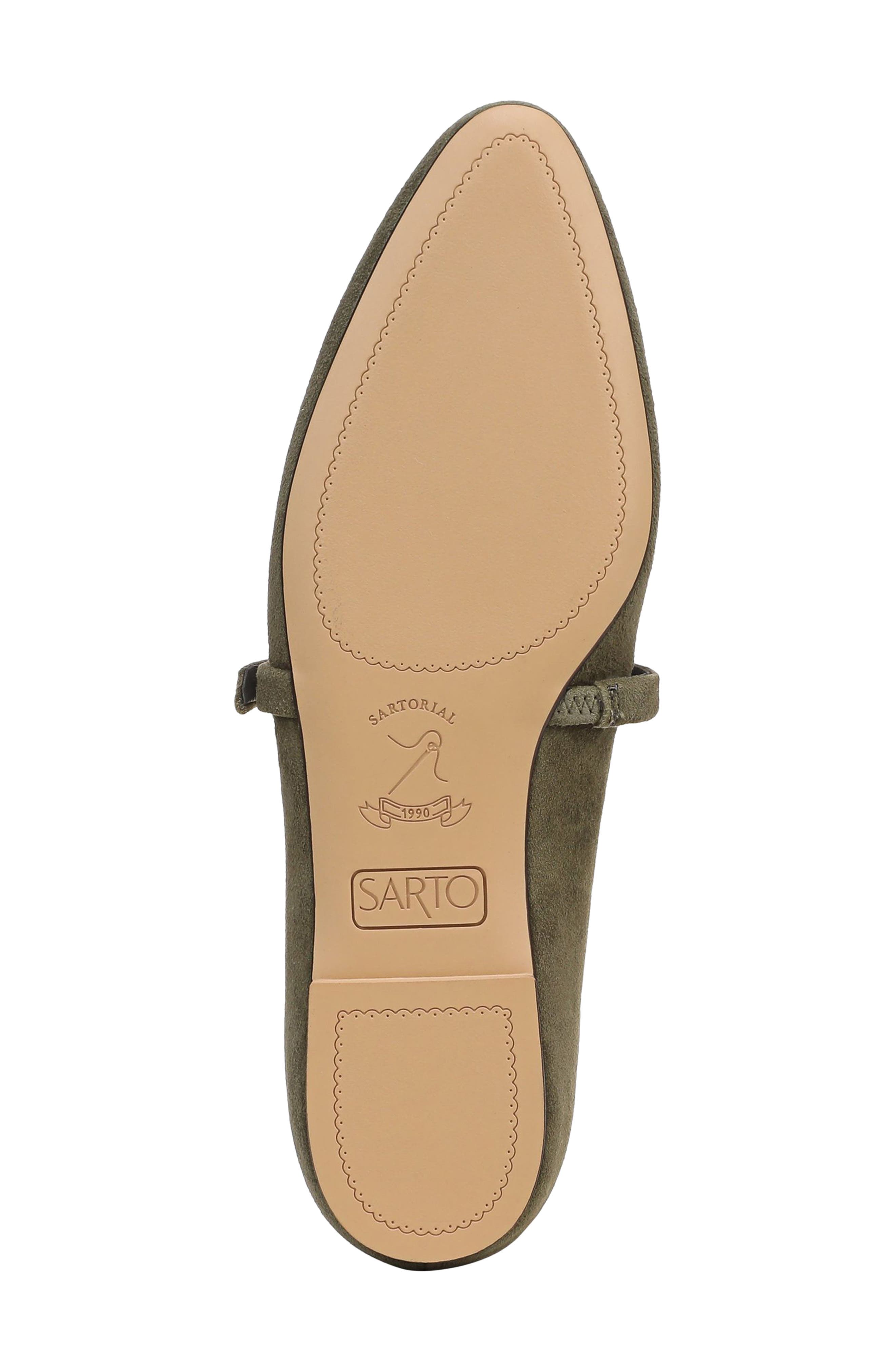 Rubina Flat, Alternate, color, GREEN LEATHER
