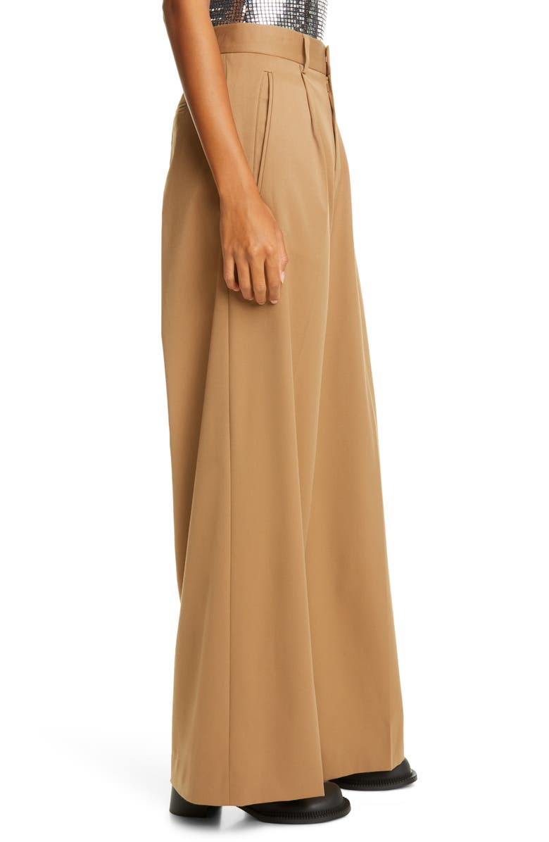MM6 Maison Margiela Pleat High Waist Pants, Alternate, color,