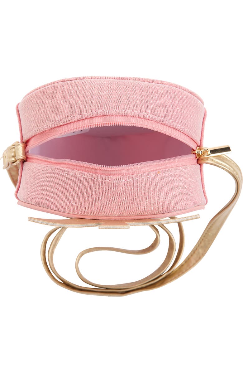 Mimi & Lula Kids' Mini Strawberry Faux Suede Crossbody Bag, Alternate, color, Pink