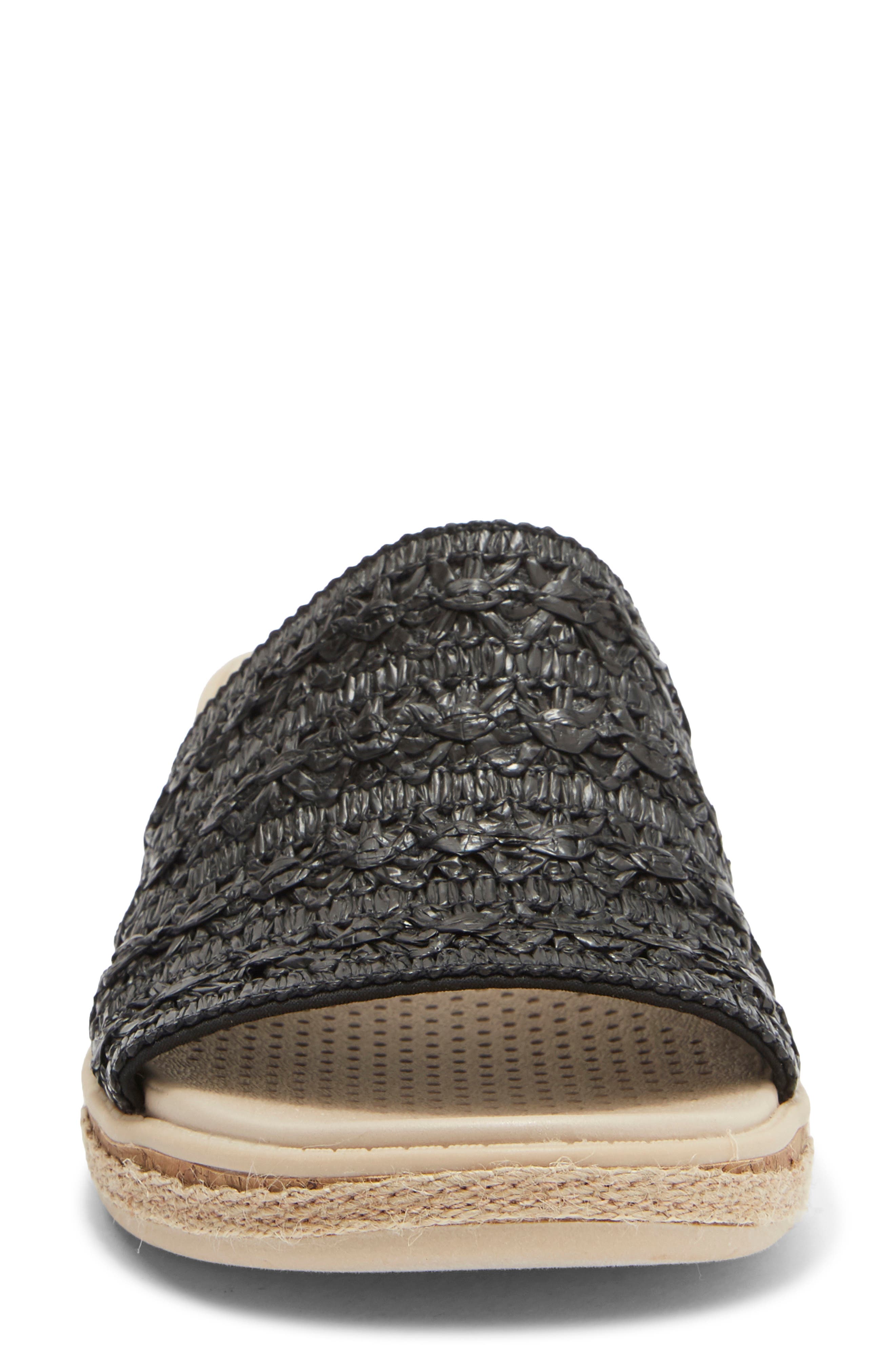 Breezy Slide Sandal, Alternate, color, BLACK / BLACK