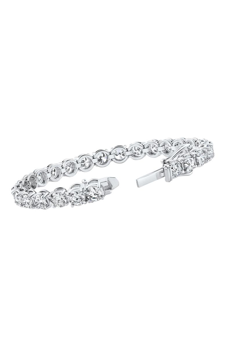 Bliss Diamond 19.00Ct Diamond 21 Gram Tennis Bracelet 14k Gold 7" Lab Grown, Alternate, color, 14K White Gold