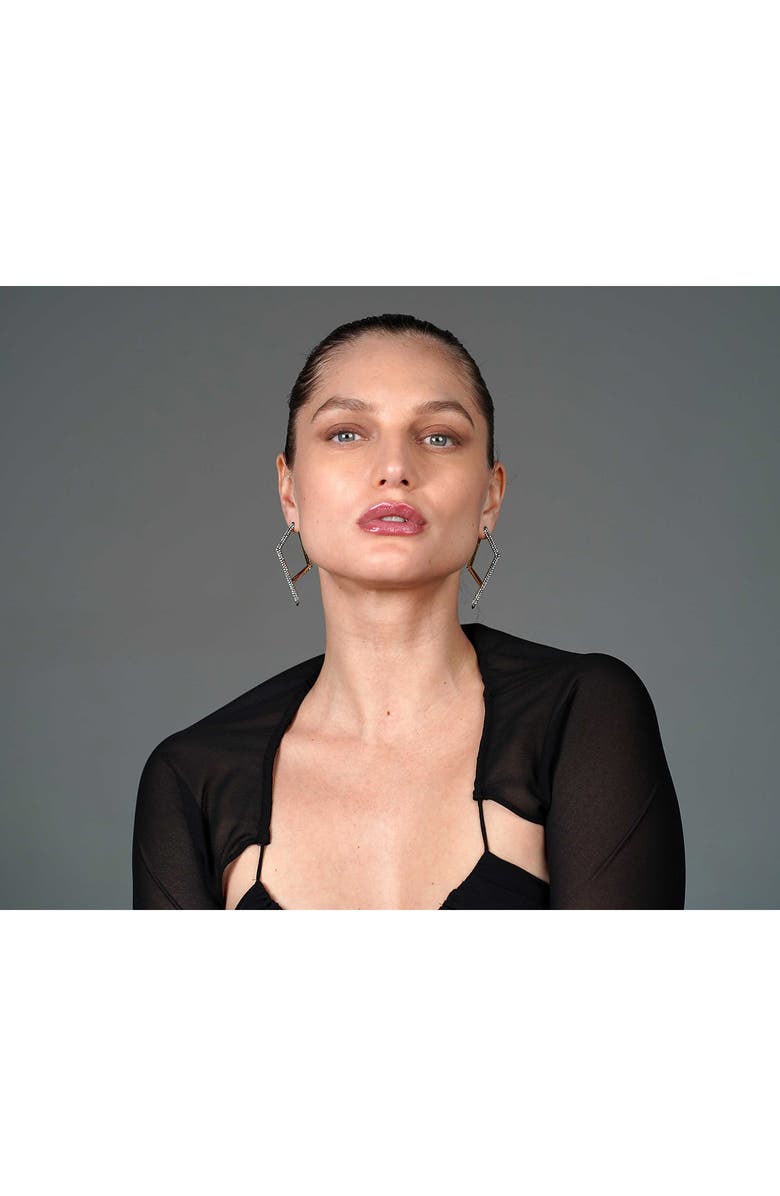 DEMARSON Yana Pavé Crystal Earrings, Alternate, color,