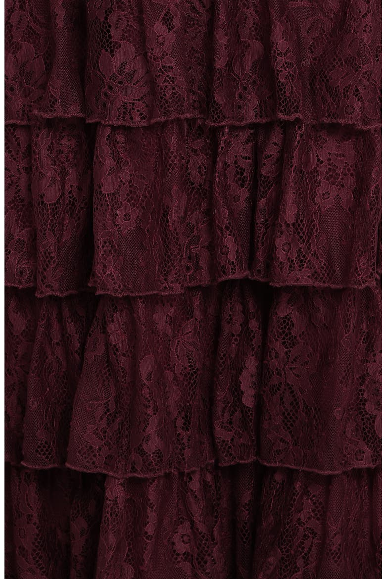 Zoella Ruffle Tiered Maxi Dress, Alternate, color, CHERRY LACE