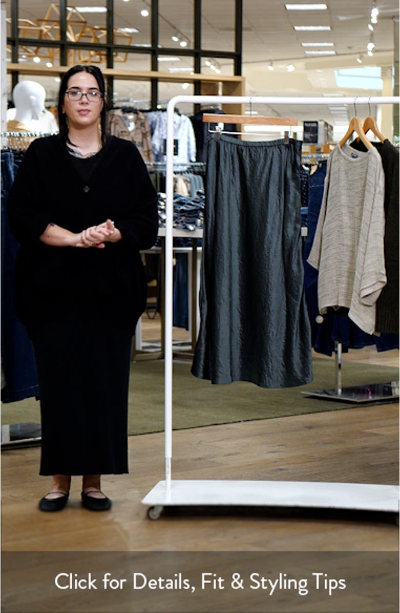 Crinkle Satin Bias Skirt, sales video thumbnail