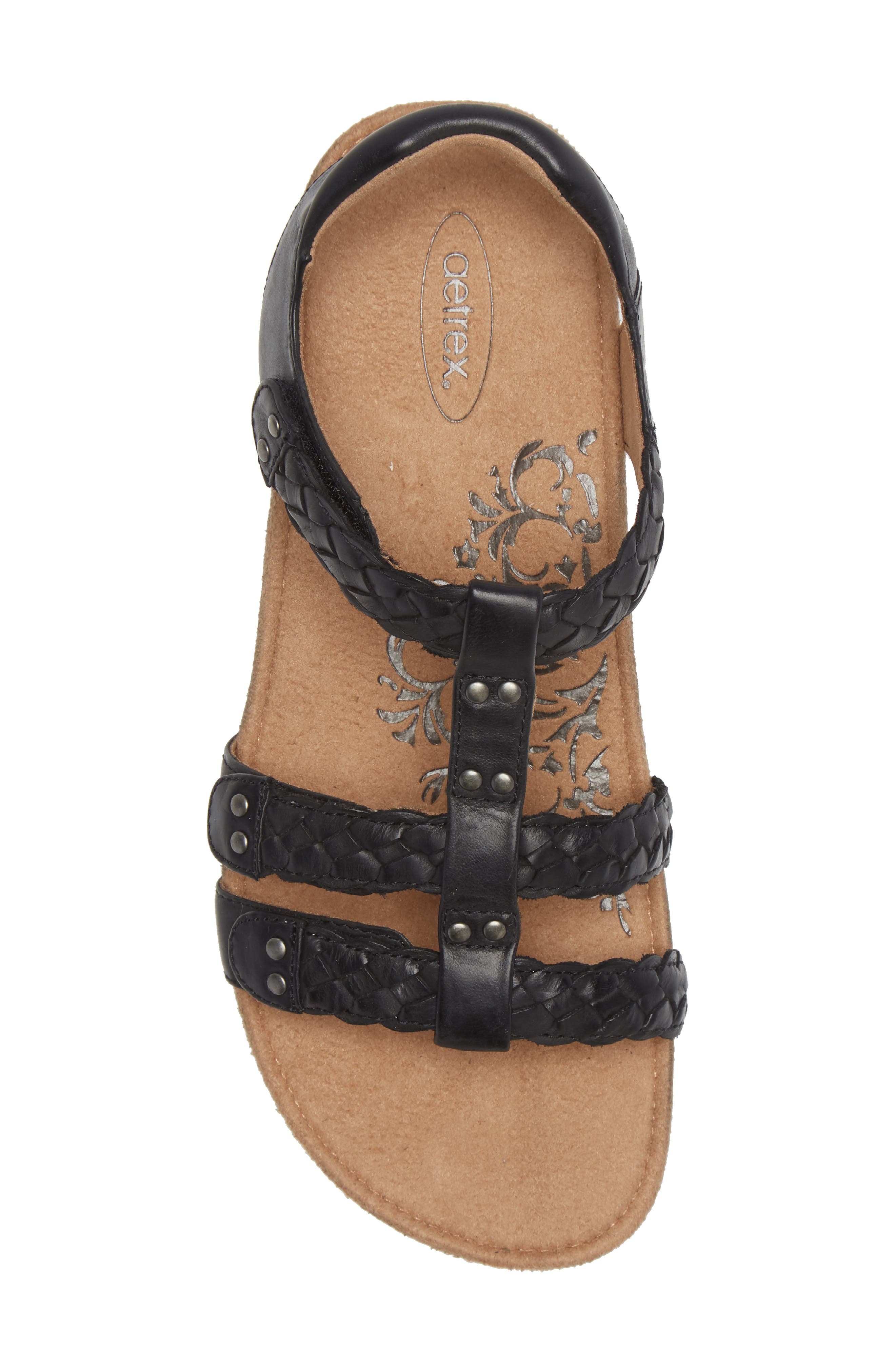 Aetrex Reese Strappy Sandal, Alternate, color, 