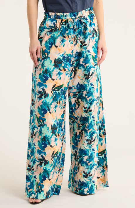 Ulla Johnson Sawyer Floral Cotton Wide Leg Pants