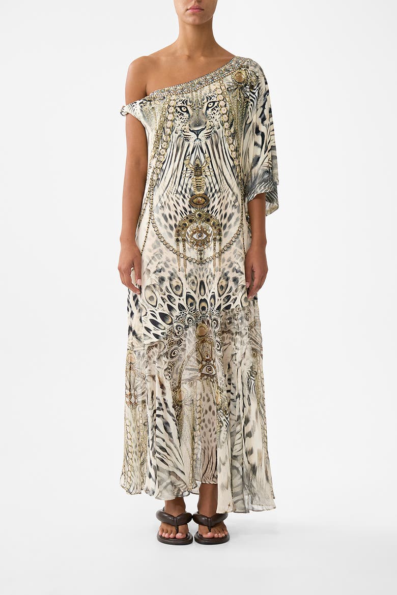 Twisted One Shoulder Dress, Main, color, Lady Lionheart