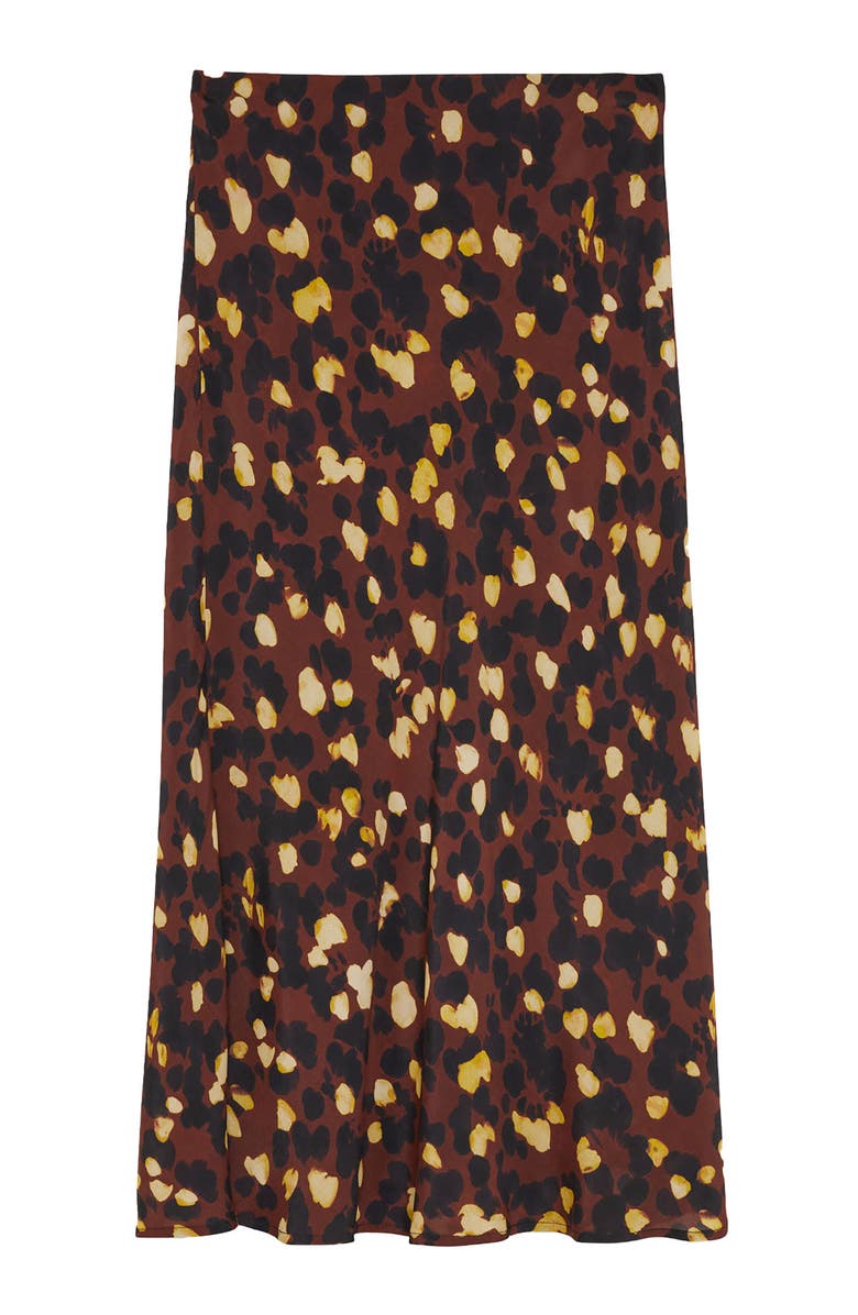 ottod'Ame Fluid Viscose Long Skirt, Alternate, color, Brown