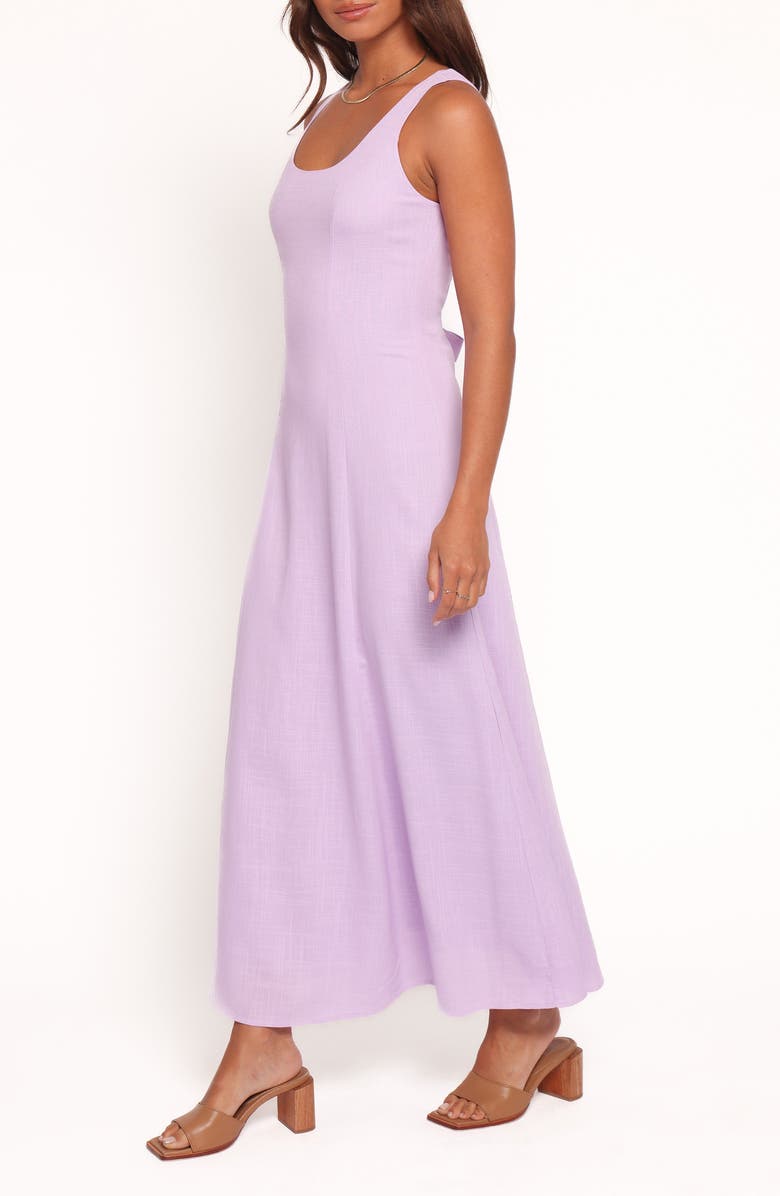Petal & Pup Tatum Sleeveless Linen Blend Maxi Dress, Alternate, color, Lilac