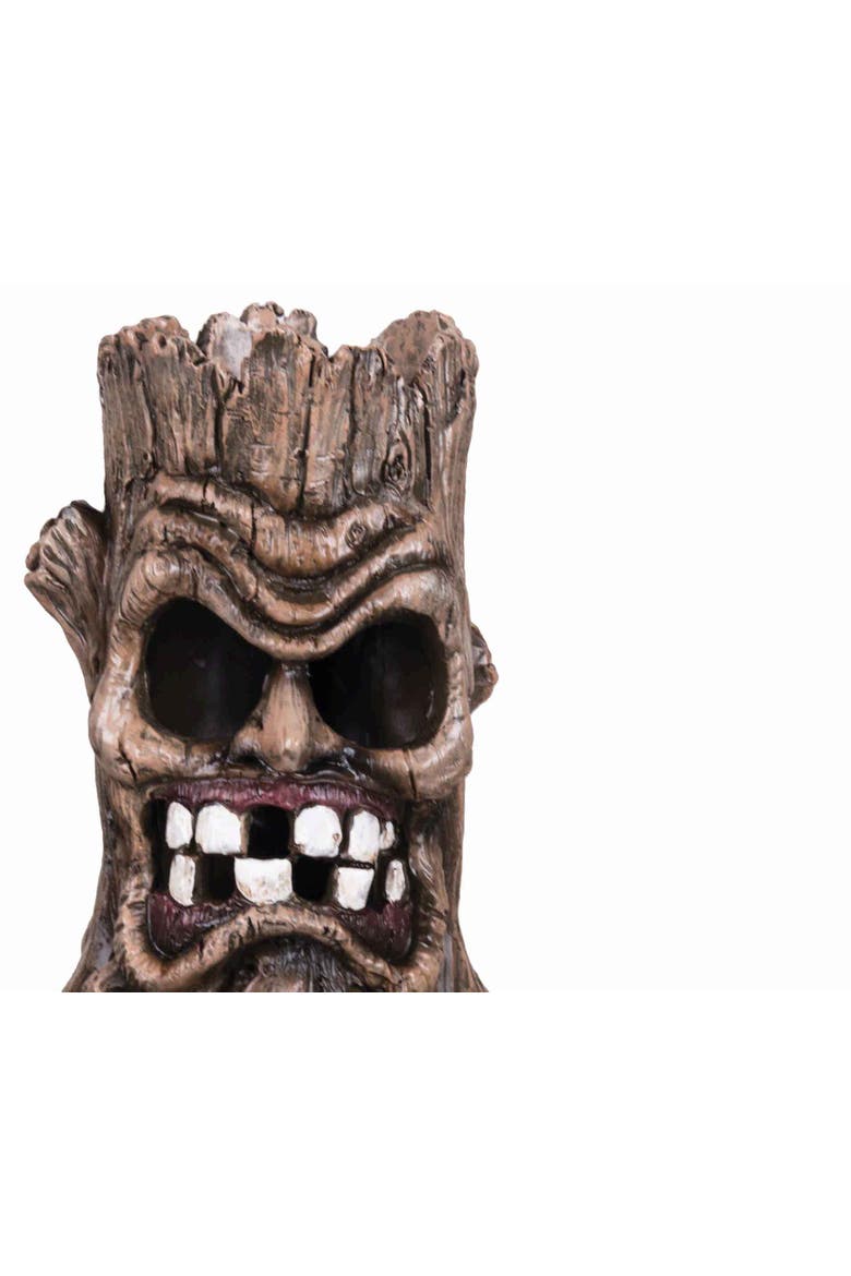 3.54" x 5.91" Decorative Halloween Tree Trunk Figurine, Alternate, color, Brown