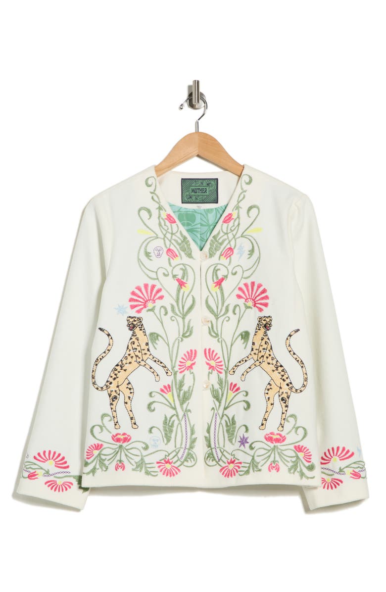 MOTHER The Eye Opener Embroidered Jacket, Main, color, 
