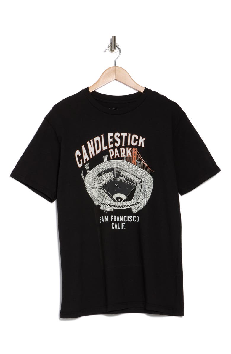 American Needle Candlestick Park SF Cotton Graphic T-Shirt, Alternate, color, Black