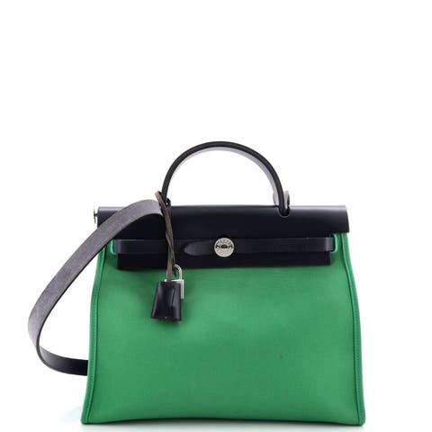 Herbag Zip Leather and Toile 31