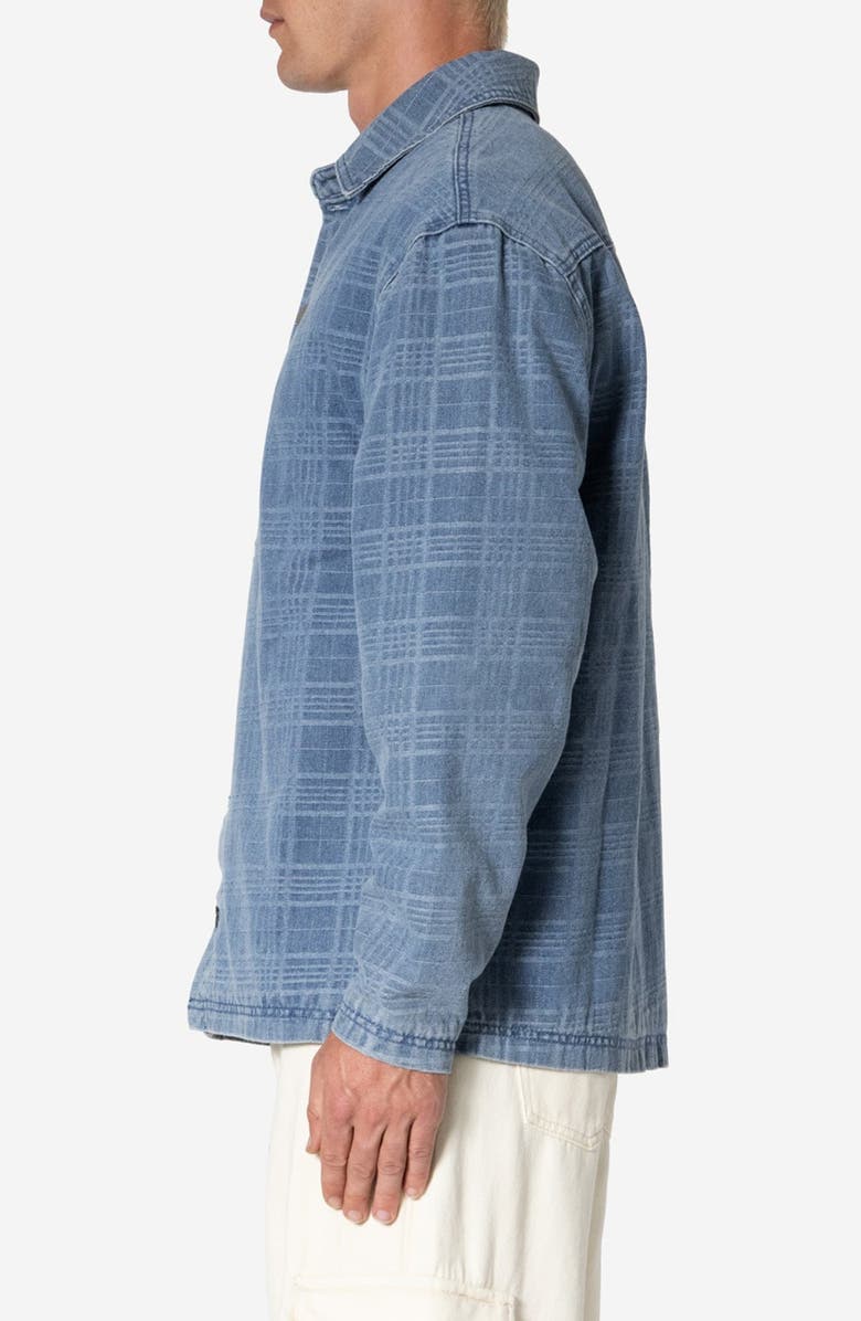 mnml Jacquard Denim Workwear Jacket, Alternate, color, Blue