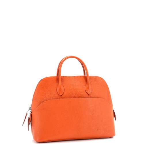 Pre-owned Hermes Hermes Bolide 1923 Bag Chevre Mysore 30 In Orange