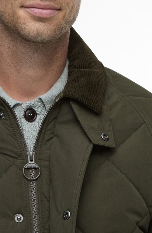 Barbour Bedale Quilted Jacket In Green