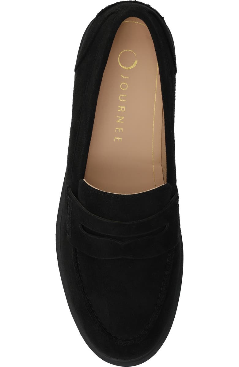 Journee Collection Brooks Penny Loafer, Alternate, color, Black
