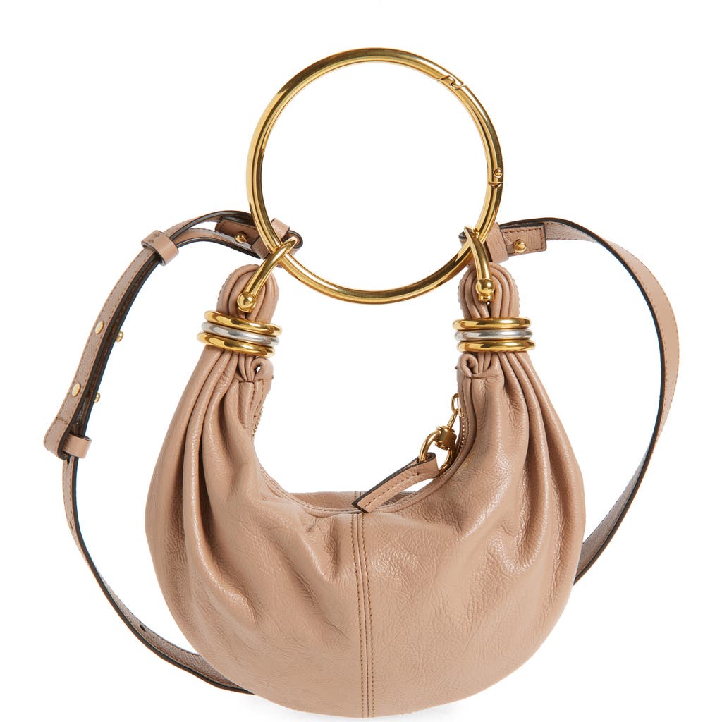 Chloé Bracelet Zipped Small Shoulder Bag In Woodrose