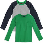 Mightly Organic Cotton Kids Long Sleeve T-Shirt 2-pack